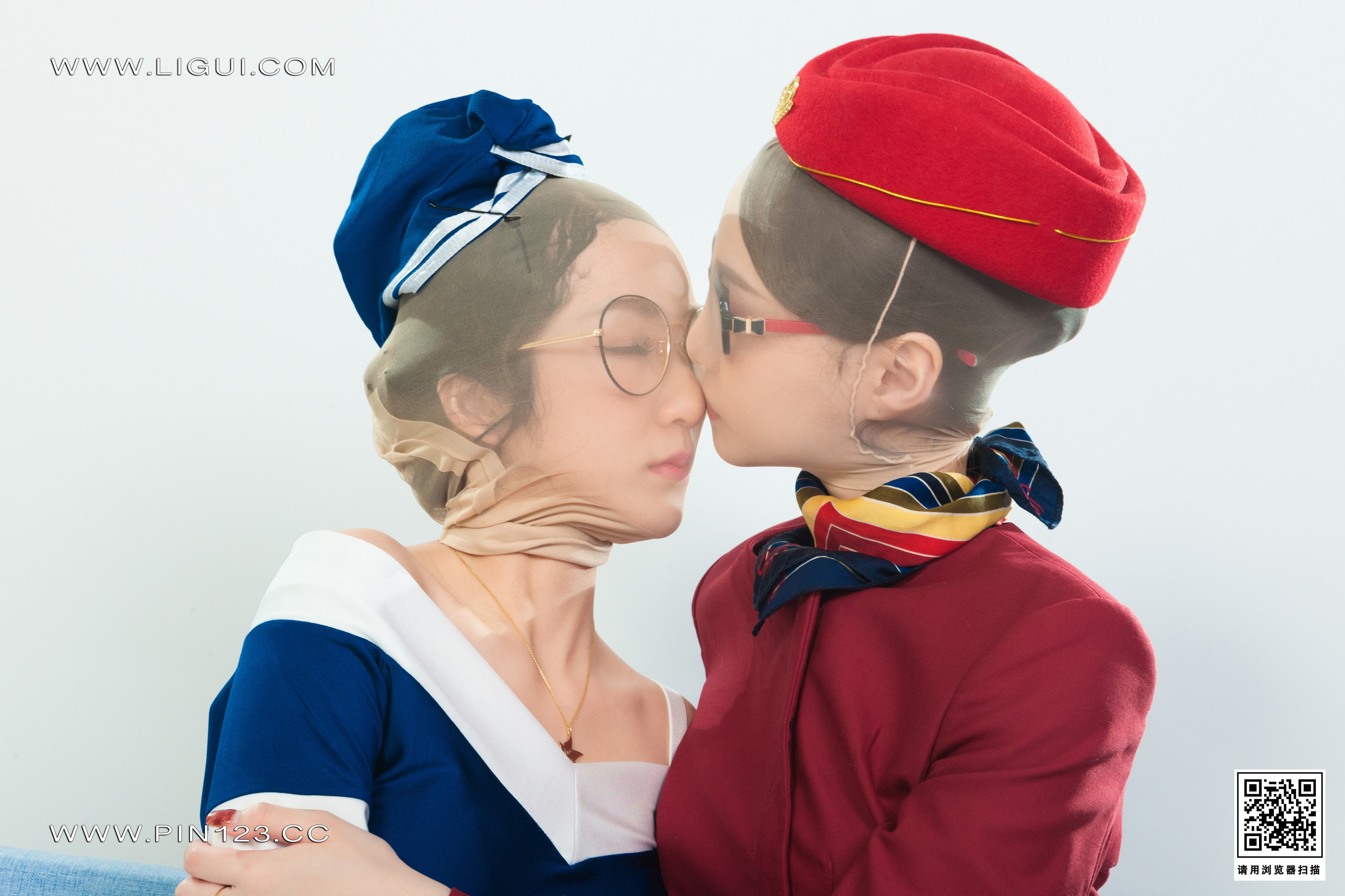 Ligui丽柜 2022.11.11 双生花-空中丝欲 汐汐＆心心